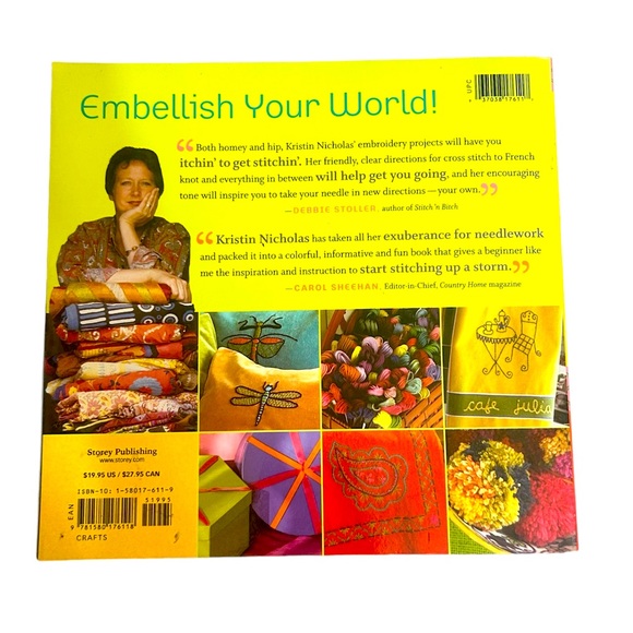 Colorful Stitchery : 65 Hot Embroidery Projects to Personalize Your Home Book - Picture 2 of 4